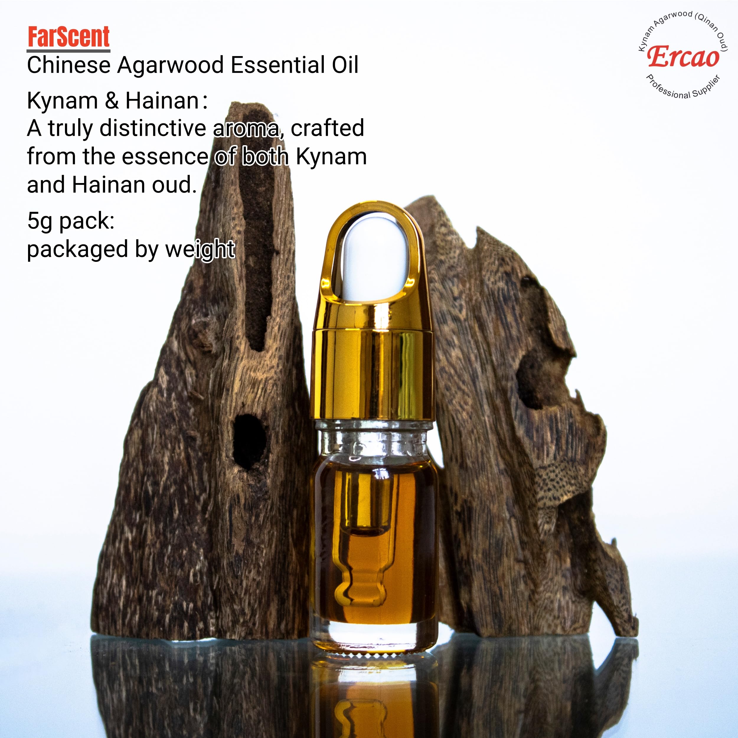 Ercao Oud, aroma complejo, perfecto para mezclas de perfumes artesanales.