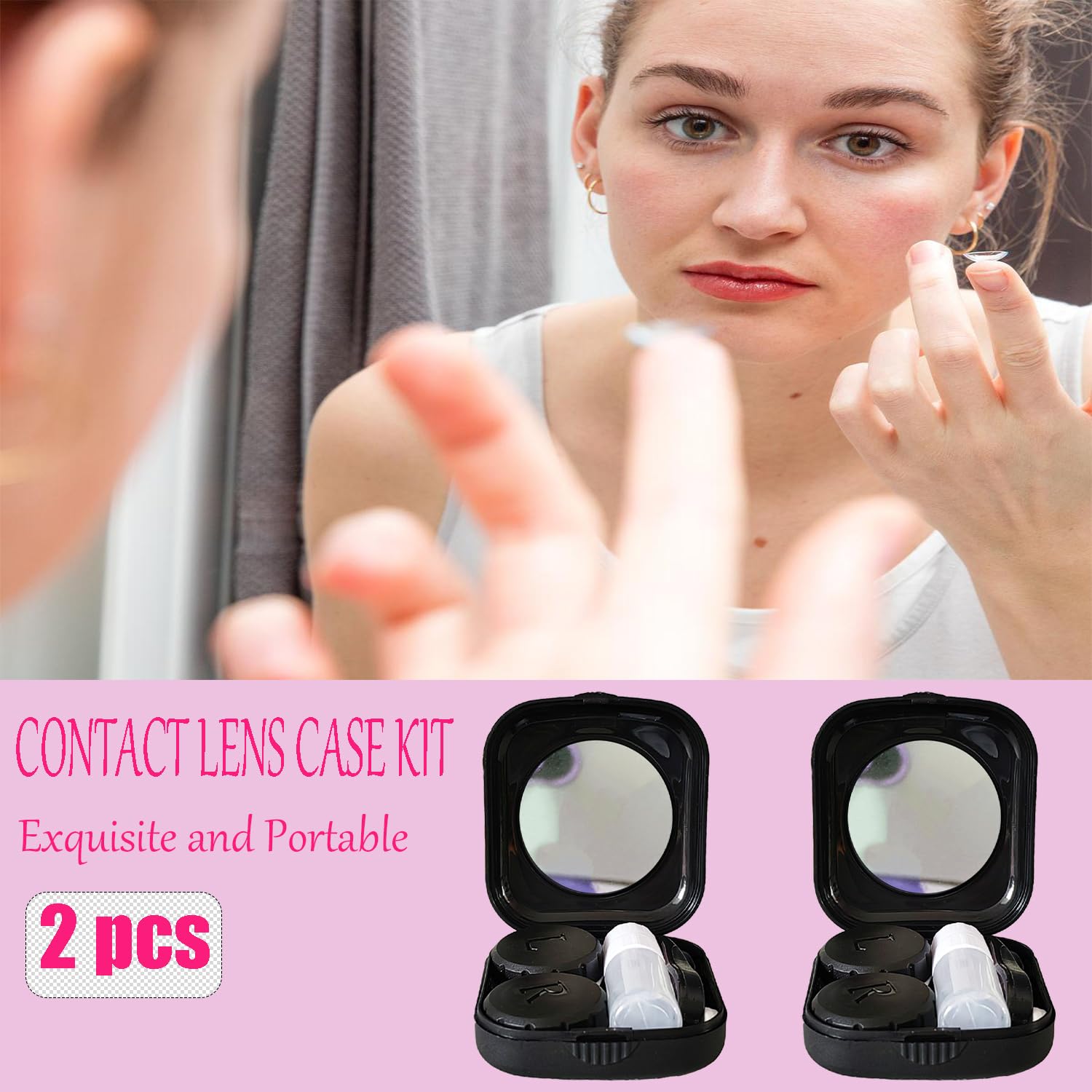 Pinzas Erewa para lentes de contacto, manipulación precisa sin tocar.