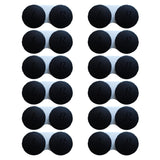 Estuche Erewa para lentes de contacto negro, 12 piezas, almacenamiento compacto.