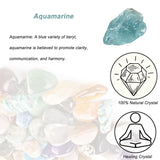 Erliway Aguamarina: piedra cruda para joyería y abalorios