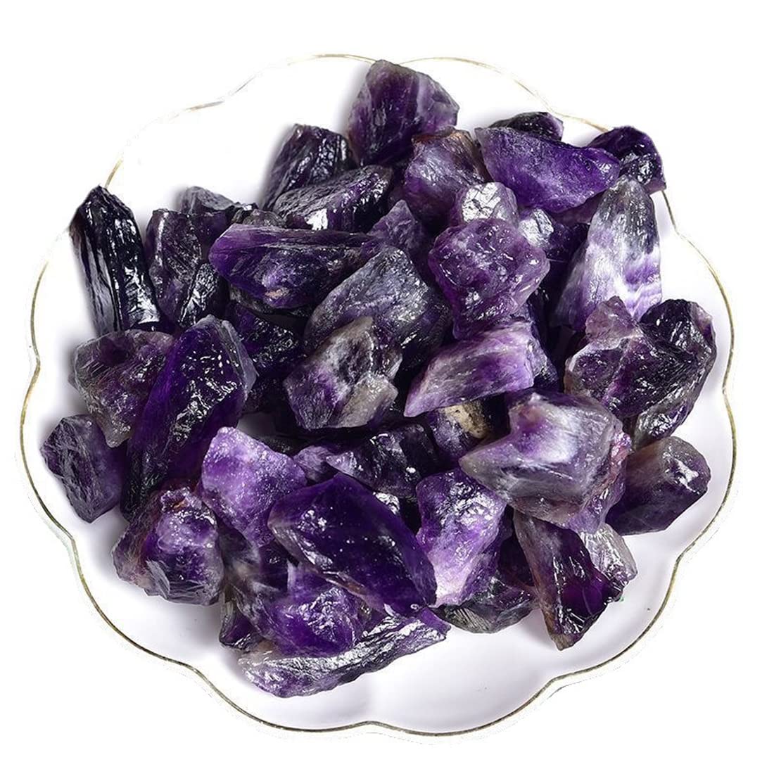 Piedra amatista profunda para tallado y pulido en DIY