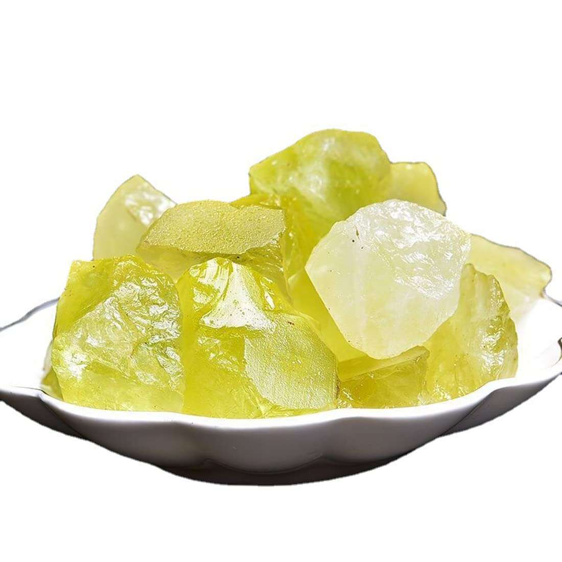 Erliway Citrino cristal crudo en mano, muestra tamaño y color intenso para coleccionistas.