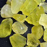 Erliway Citrino cristal crudo pulido, perfecto para tallado y pulido artesanal.