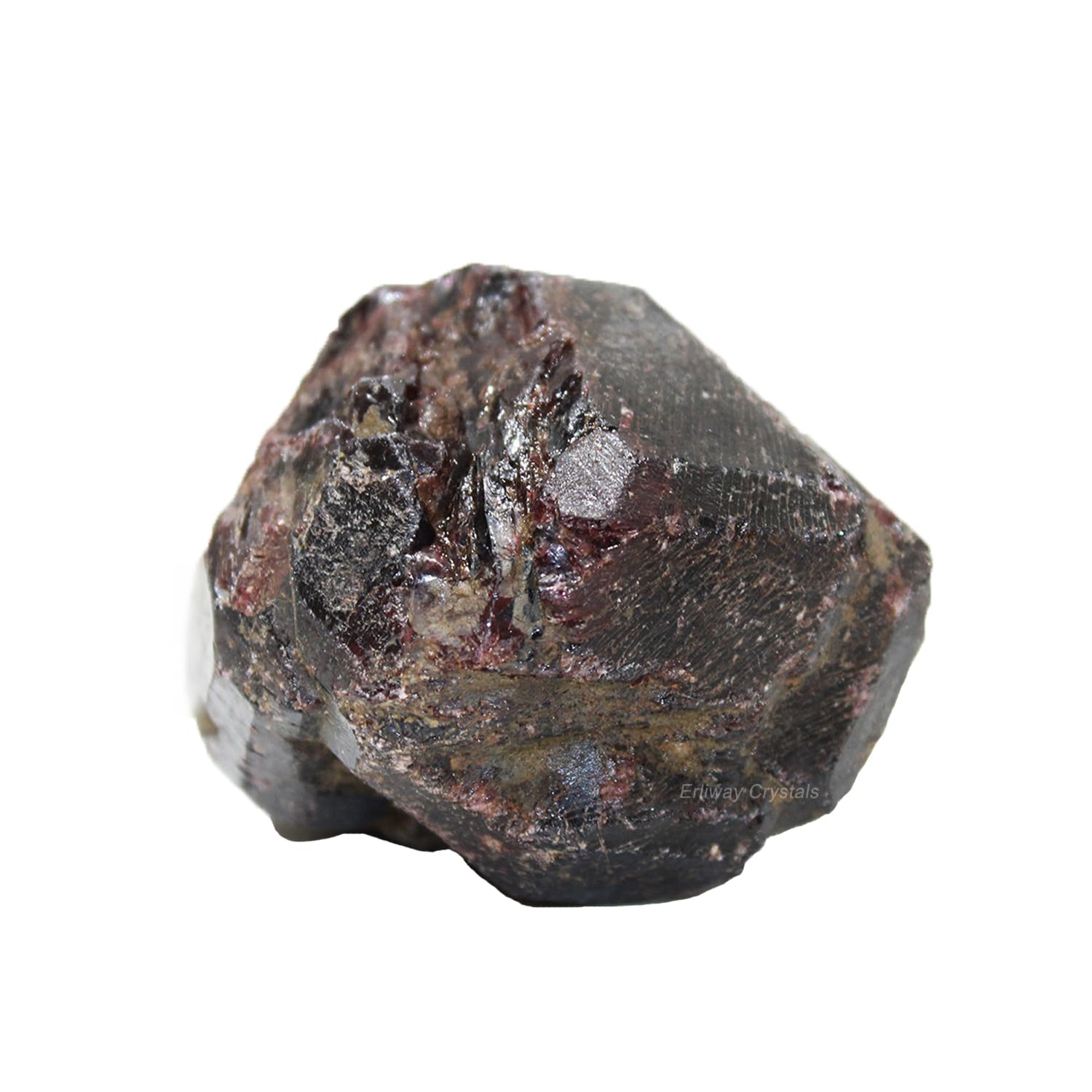 Erliway Garnet cristal bruto grande 1.25-2 pulgadas para decoración y energización.