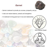 Erliway Garnet cristal pulido-brilloso para joyería y manualidades creativas.