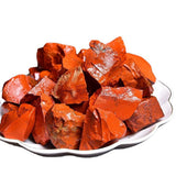 Erliway jaspe rojo, cristal crudo con alto brillo para decoración de hogar.
