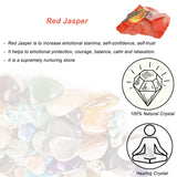 Erliway jaspe rojo, perfecto para joyería y Reiki.