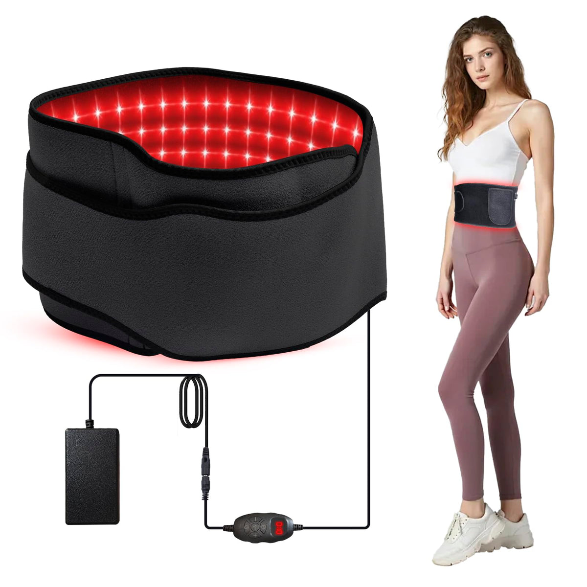 Esbaybulbs cinta luz roja 660nm-850nm frontal para confort diario