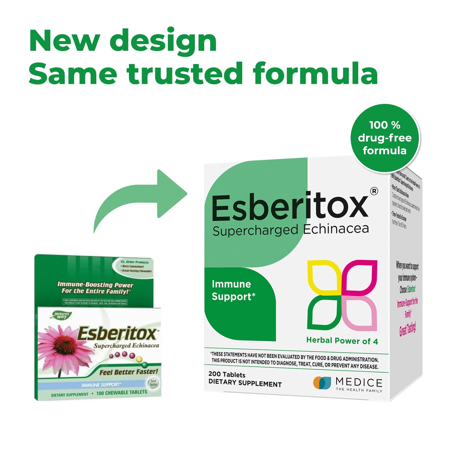 ESBERITOX tabletas inmunidad 200, ideal para el consumo semanal.