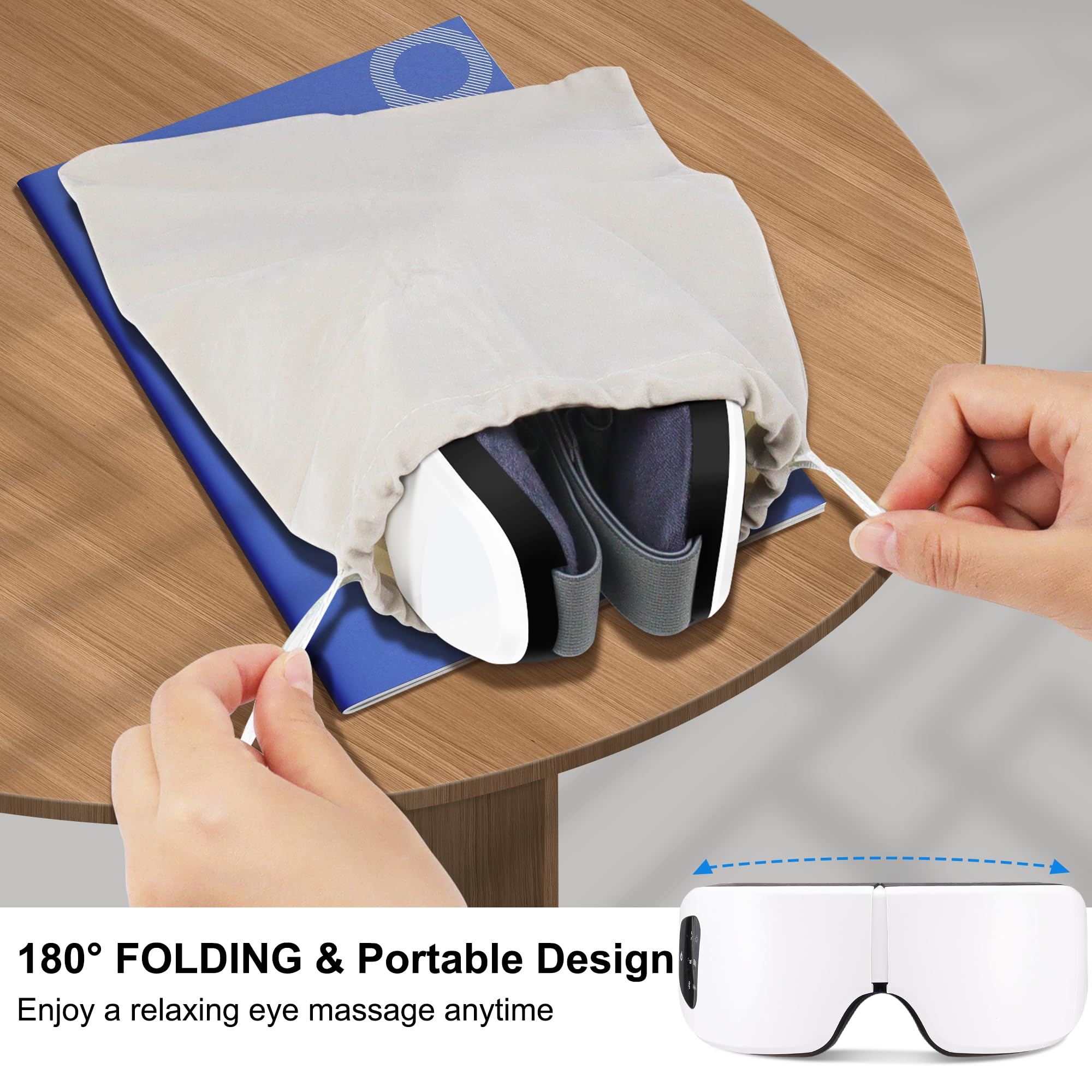 ESLYYDS uso portable para viaje y casa con masaje ocular