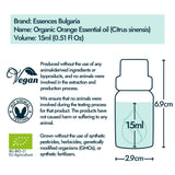 Essences Bulgaria aroma cítrico naranja para relajación y concentración