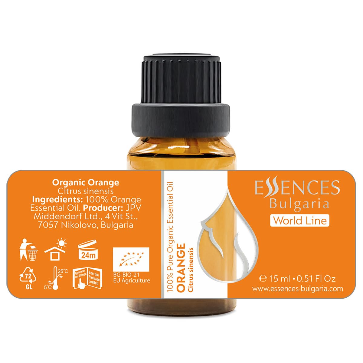 Essences Bulgaria difusor aromaterapia naranja 15ml para ambientar espacios