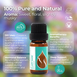 Essences Bulgaria Envase de vidrio para aceite Salvia sclarea