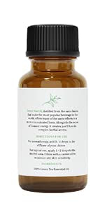 Empaque del aceite esencial té verde Essential Delights para regalos.