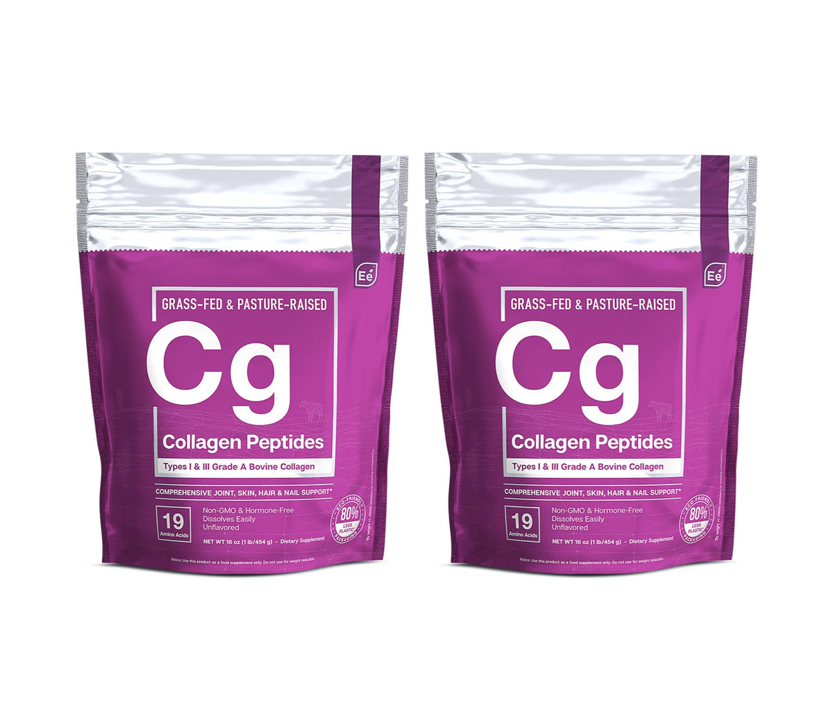 Essential Elements colágeno hidrolizado en envase 2-pack, uso diario.