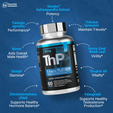 Essential Elements T-Hero Platinum, etiqueta detallada con información clave para hombres