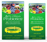 Persona tomando cápsulas de Dr. Ohhira's Probióticos Original Formula