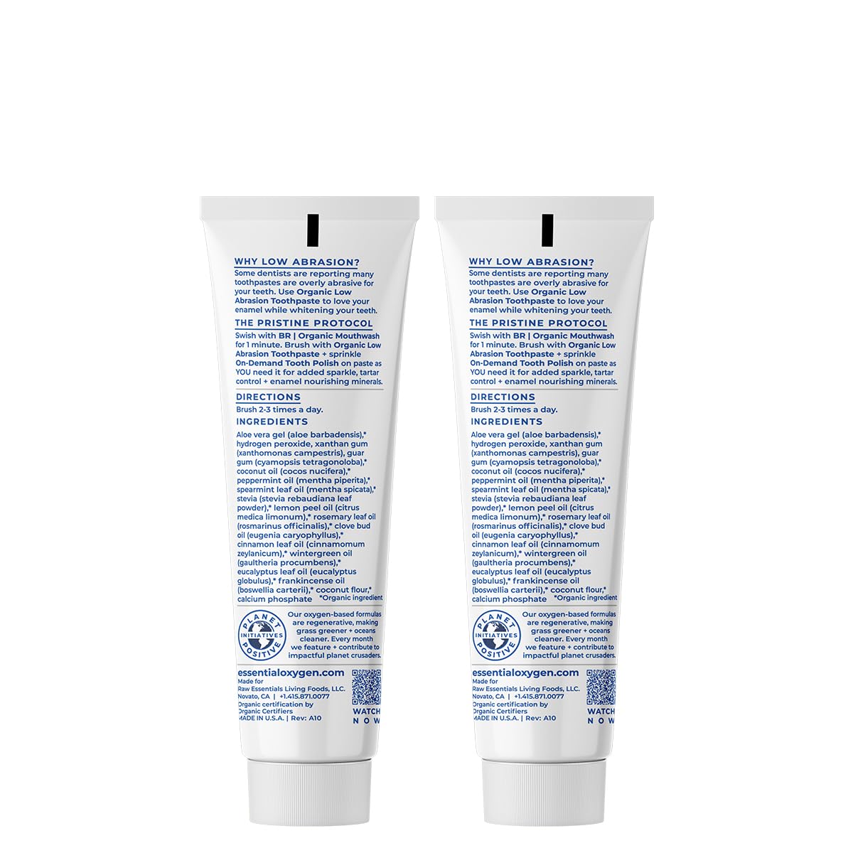 Enjuague bucal Essential Oxygen para frescura matutina y limpieza.