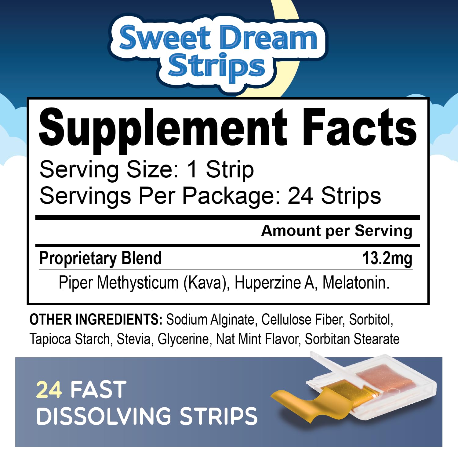Tira Sweet Dream Strips sin agua para uso nocturno y práctico