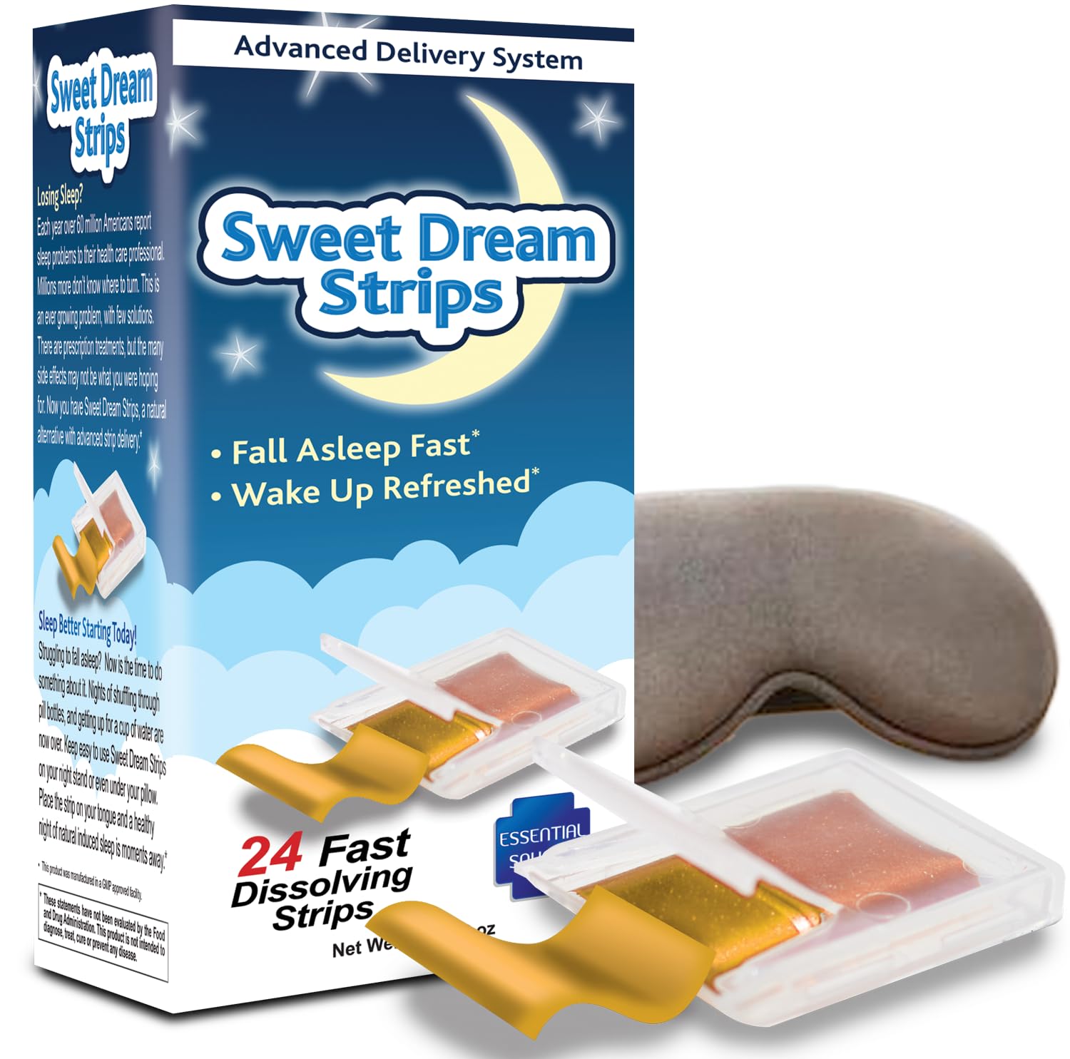 Uso nocturno de Sweet Dream Strips para una rutina suave