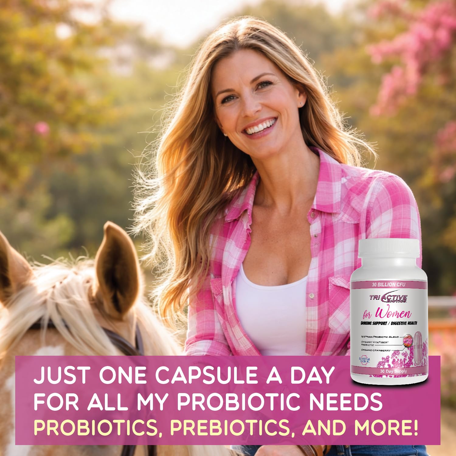 Essential Source Triactive Biotics arándano antioxidantes para bienestar diario.