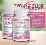 Essential Source Triactive Biotics cápsulas en envase para soporte intestinal y urinario.