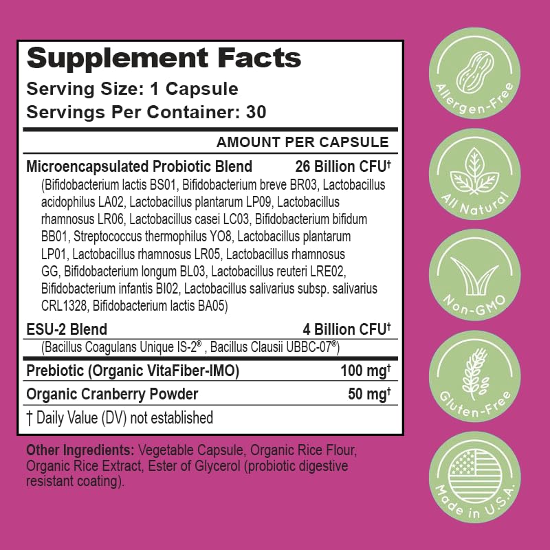 Essential Source Triactive Biotics etiqueta clara para consulta rápida de uso.
