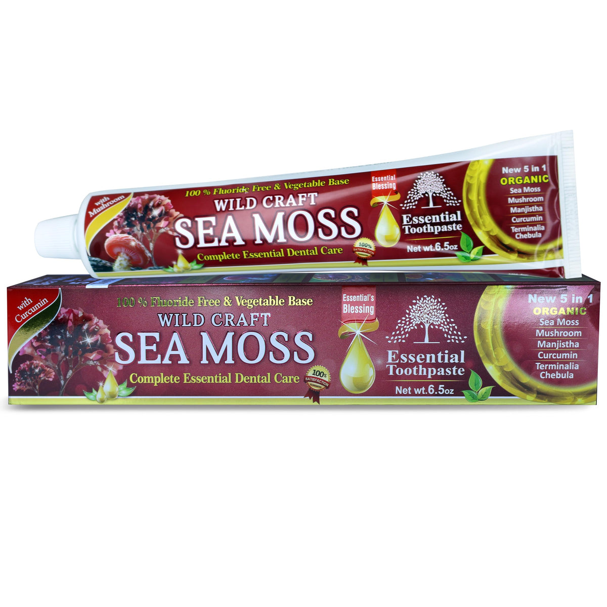 ESSENTIAL TOOTHPASTE Pasta dental de musgo marino con base vegetal para cuidado diario