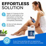 essentiallybased Aceite Magnesium Spray, enfoque pies-relajacion, masaje calmante en pies cansados