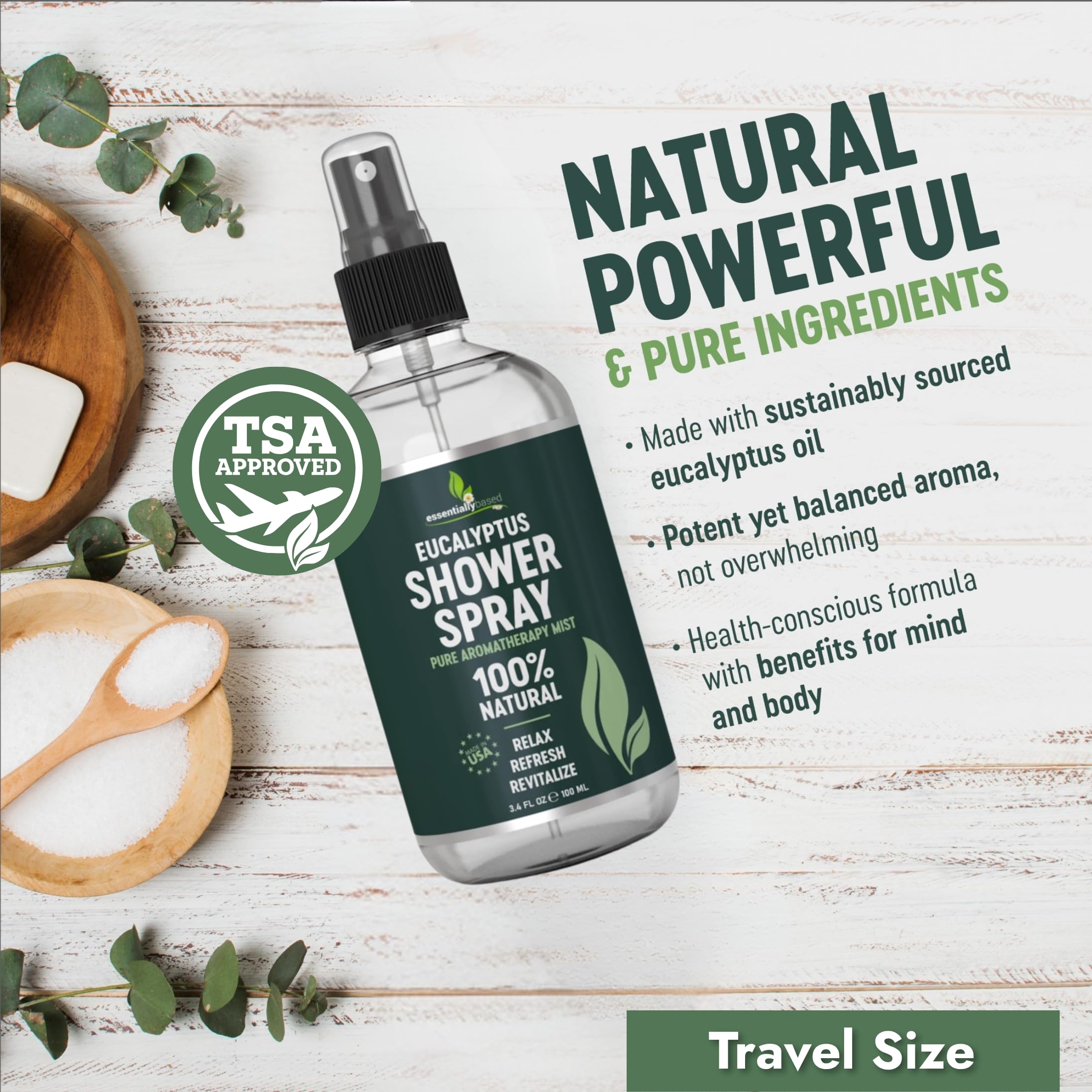 essentiallybased spray ducha spa eucalipto: experiencia de spa en casa.
