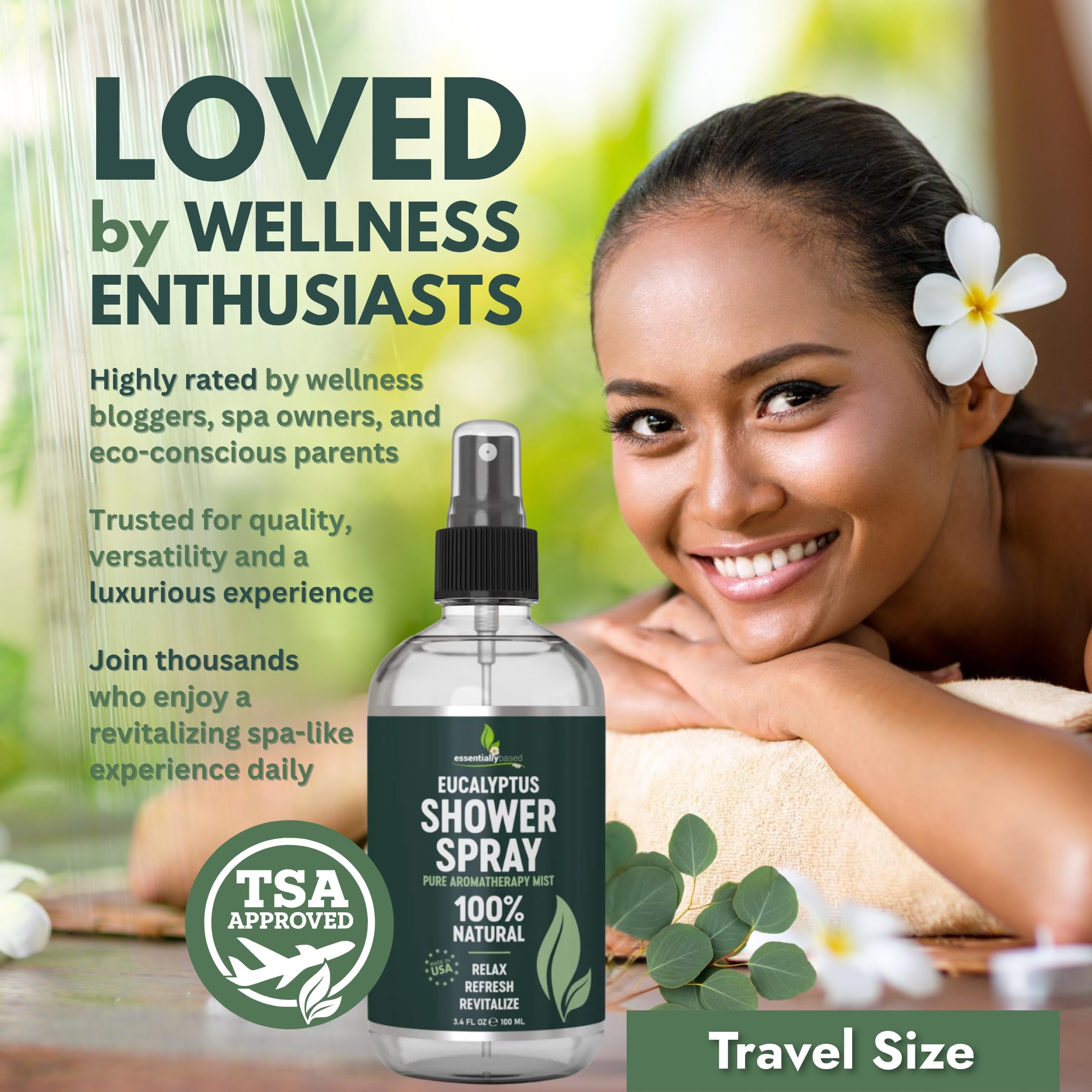 essentiallybased envase viaje TSA aprobado: llevar sin problemas en viajes.