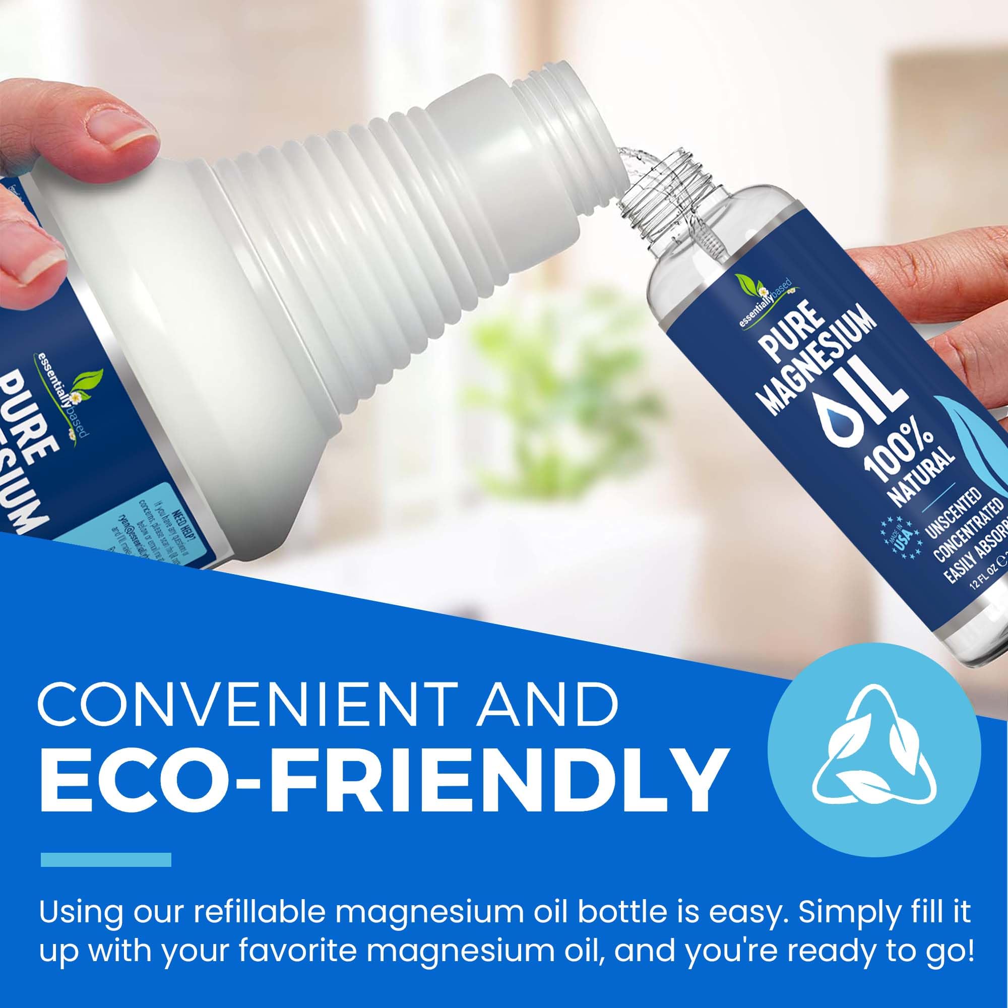 EssentiallyBased magnesio grado USP natural y orgánico de alta calidad
