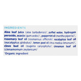Essentialoxygen botella de 473 ml de enjuague de menta para uso diario.
