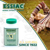Presentación de viaje de Essiac, ideal para llevar y mantener consistencia.