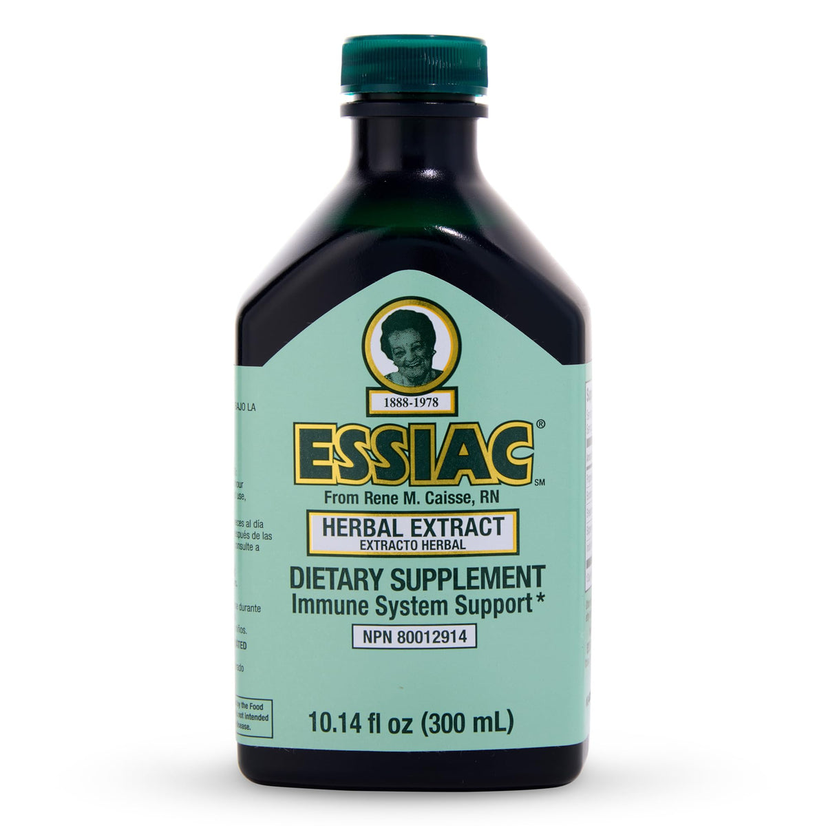Essiac extracto líquido, botella oscura para preservar potencia