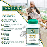 Essiac Gold: detalle del uso diario y dosis indicada.