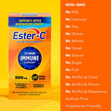 Dos tabletas Ester-C 500 mg como dosis diaria conveniente para el día a día