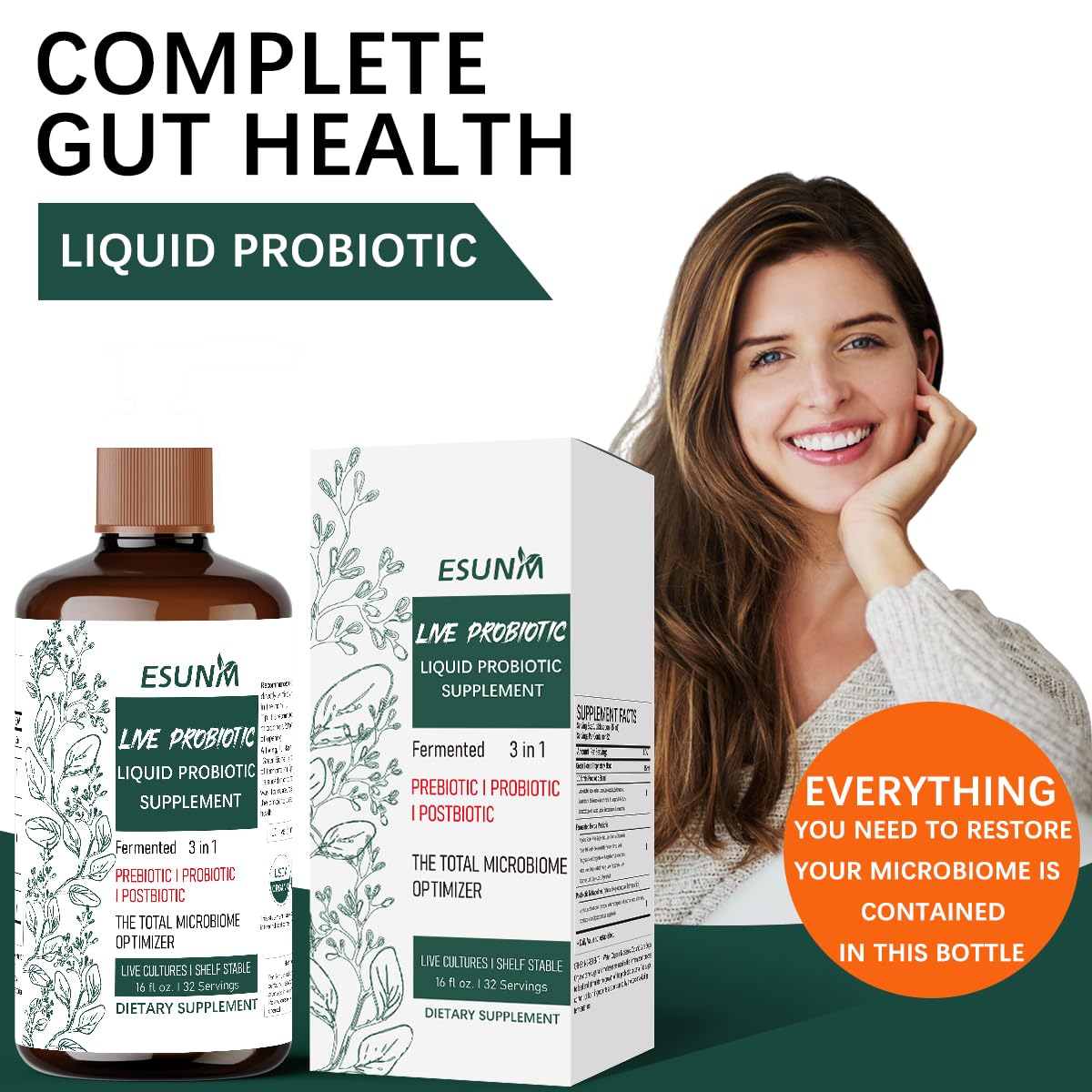 ESUNM base fermentada de bajo pH que protege probióticos durante la digestión.