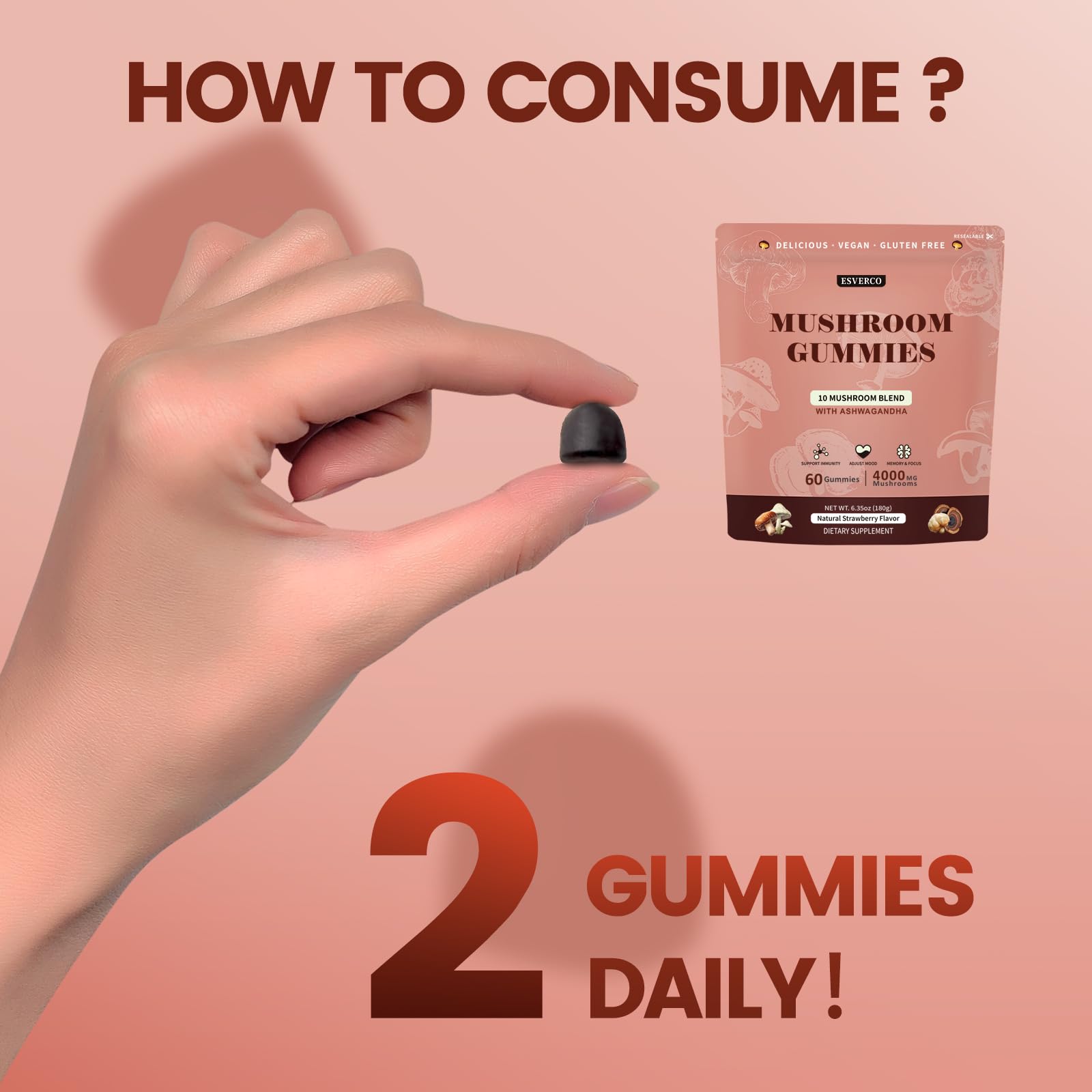Gomitas Esverco ingredientes naturales sin aditivos artificiales