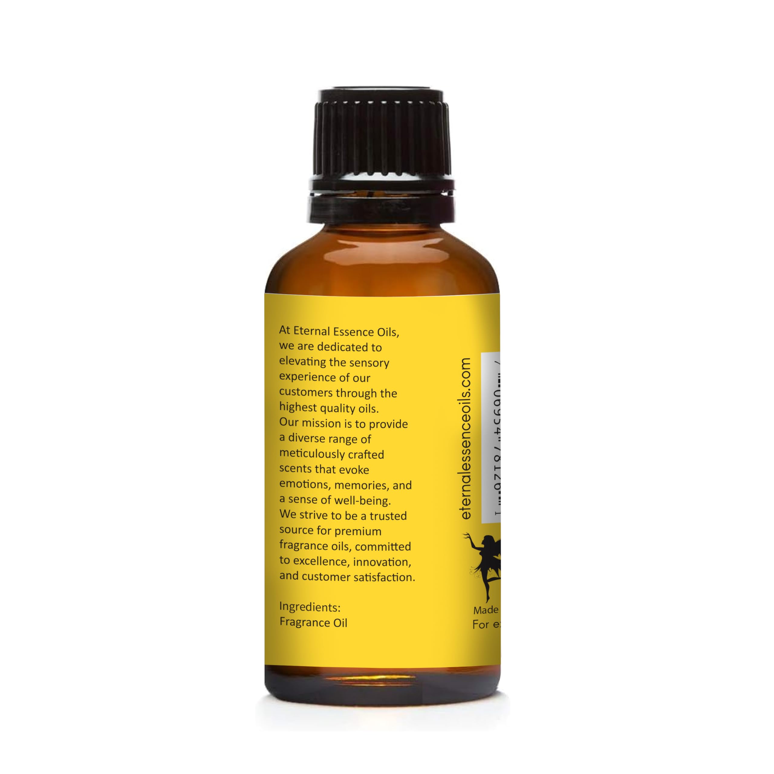 Fragancia Banana Creamy en frasco ámbar de Eternal Essence Oils para aromaterapia.