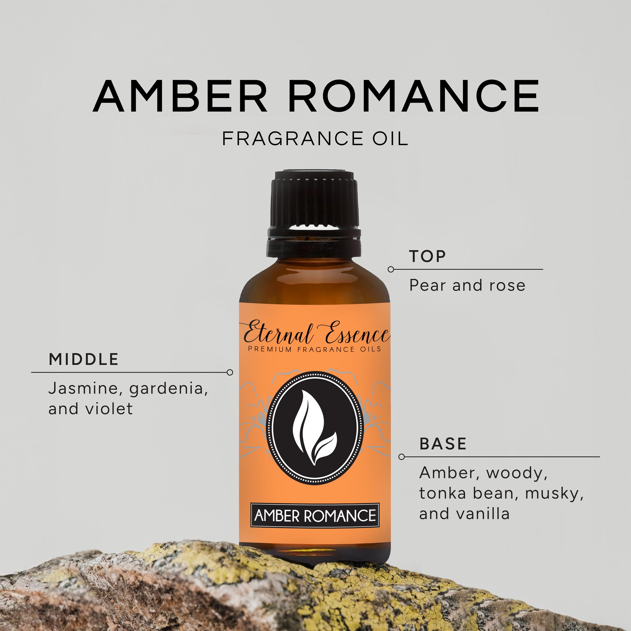 Eternal Essence Oils Amber Romance cuentagotas incluido facilita velas artesanales