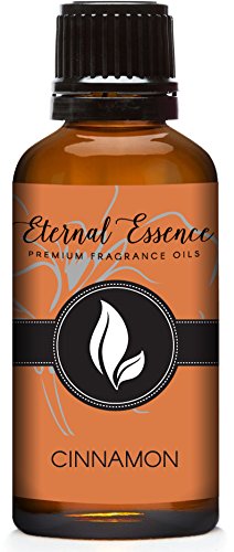 Eternal Essence Oils Canela 30ml, botella de vidrio ámbar para velas y difusores.