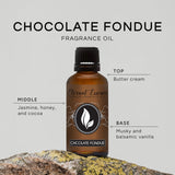 Botella Eternal Essence Oils Chocolate Fondue gotero para dosificación precisa en difusores.