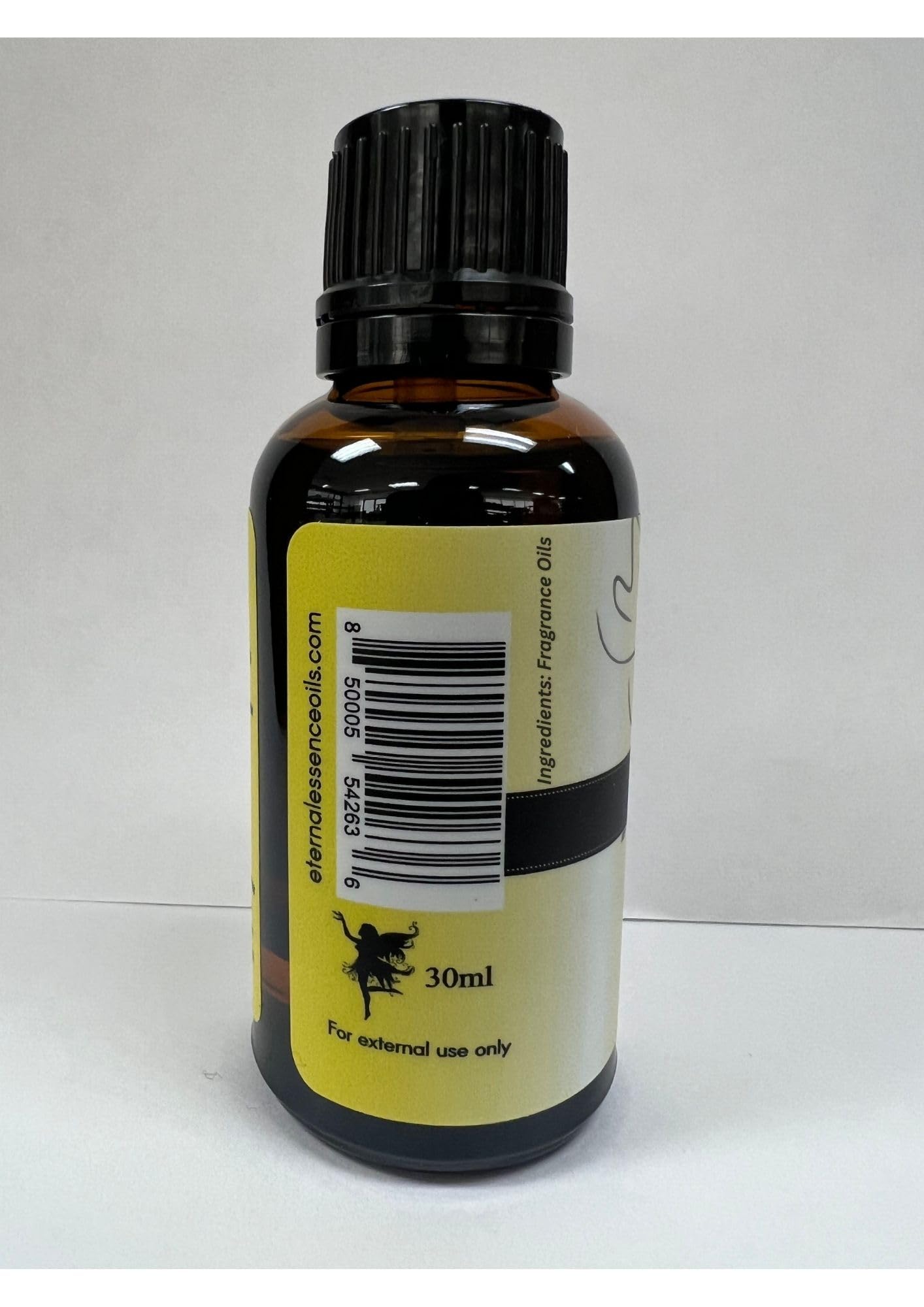 Frasco ámbar Eternal Essence Oils Freesia Plumeria listo para mezclas DIY.