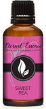 Eternal Essence Oils Sweet Pea: botella de vidrio ámbar para fragancias duraderas.