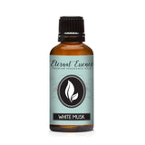 Eternal Essence Oils White Musk, botella ámbar para fragancias premium en velas caseras