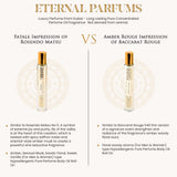 Eternal Parfums viaje compacto roll-on, aroma listo para cualquier viaje.