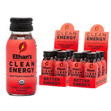 Ethan's Energía limpia: sorbo de cereza ácida con jengibre para energía equilibrada.