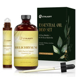 Ethlauff Helichrysum: botella grande con aceite esencial puro para difusores y piel.