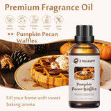 Ethlauff Aceite fragancia Gofres de Calabaza con Pecanas para difusor perfuma cada ambiente